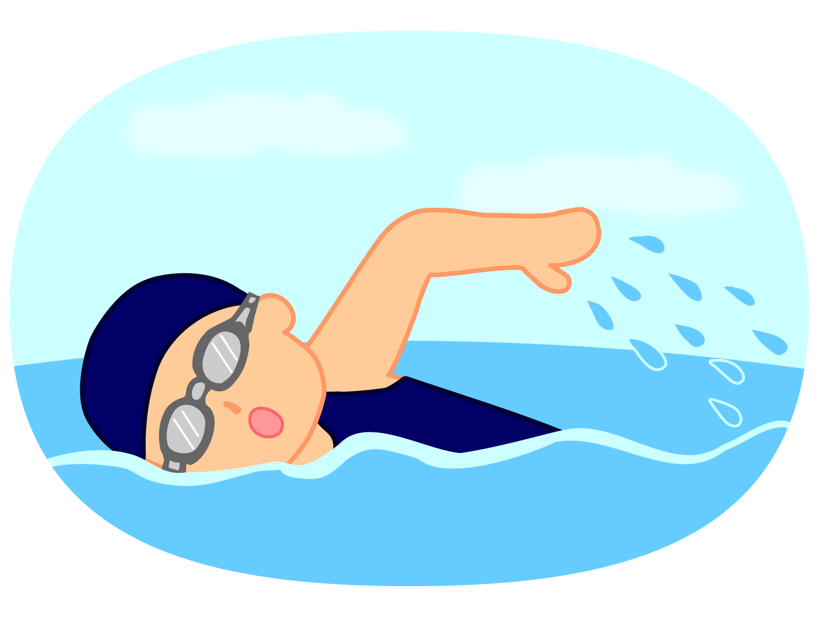 夏だ！プールだ♪という事で、「泳ぎ」に関することばコースを追加しました。の記事に関する画像